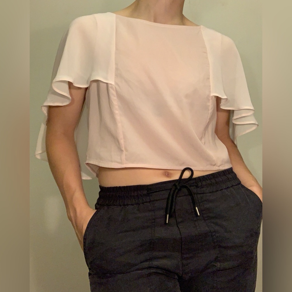 ASOS Blush Pink Cape Top